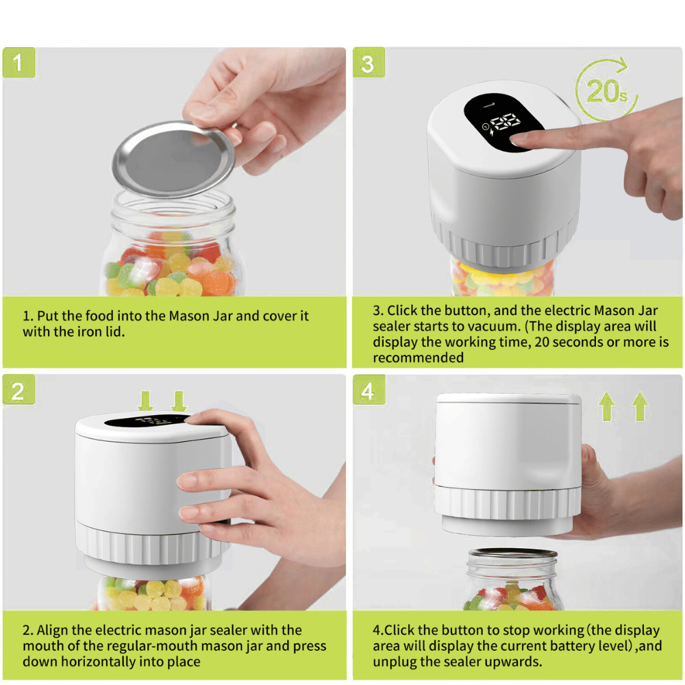 Electric Vacuum Jar Sealer